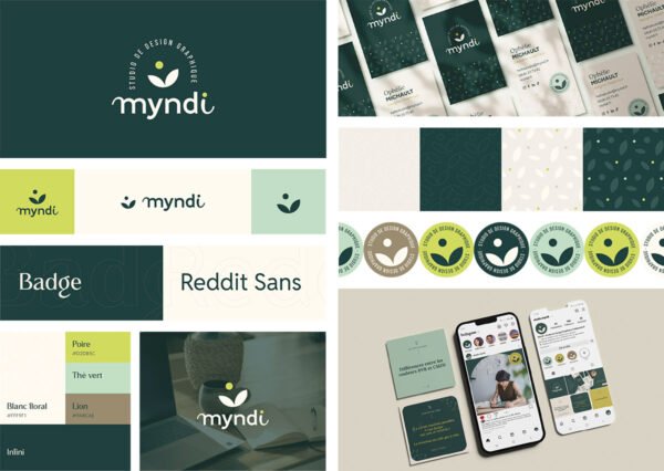 Identité visuelle Myndi